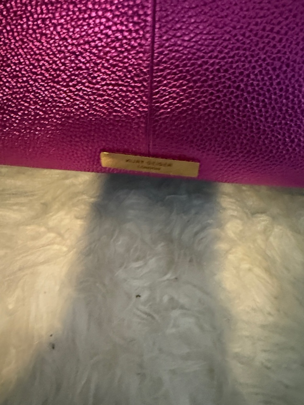 Kurt Geiger Rainbow Quilted Shoulder Bag with Gold Chain - Picture 5 of 7